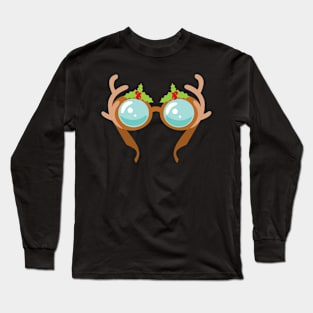 Reindeer glasses Long Sleeve T-Shirt